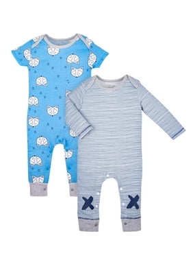 Maemukilabe Newborn Baby Boy//Girl Clothes Tie Dye Romper Button Bodysuit Long Sleeve Jumpsuit Playsuit Basic Plain Outfit